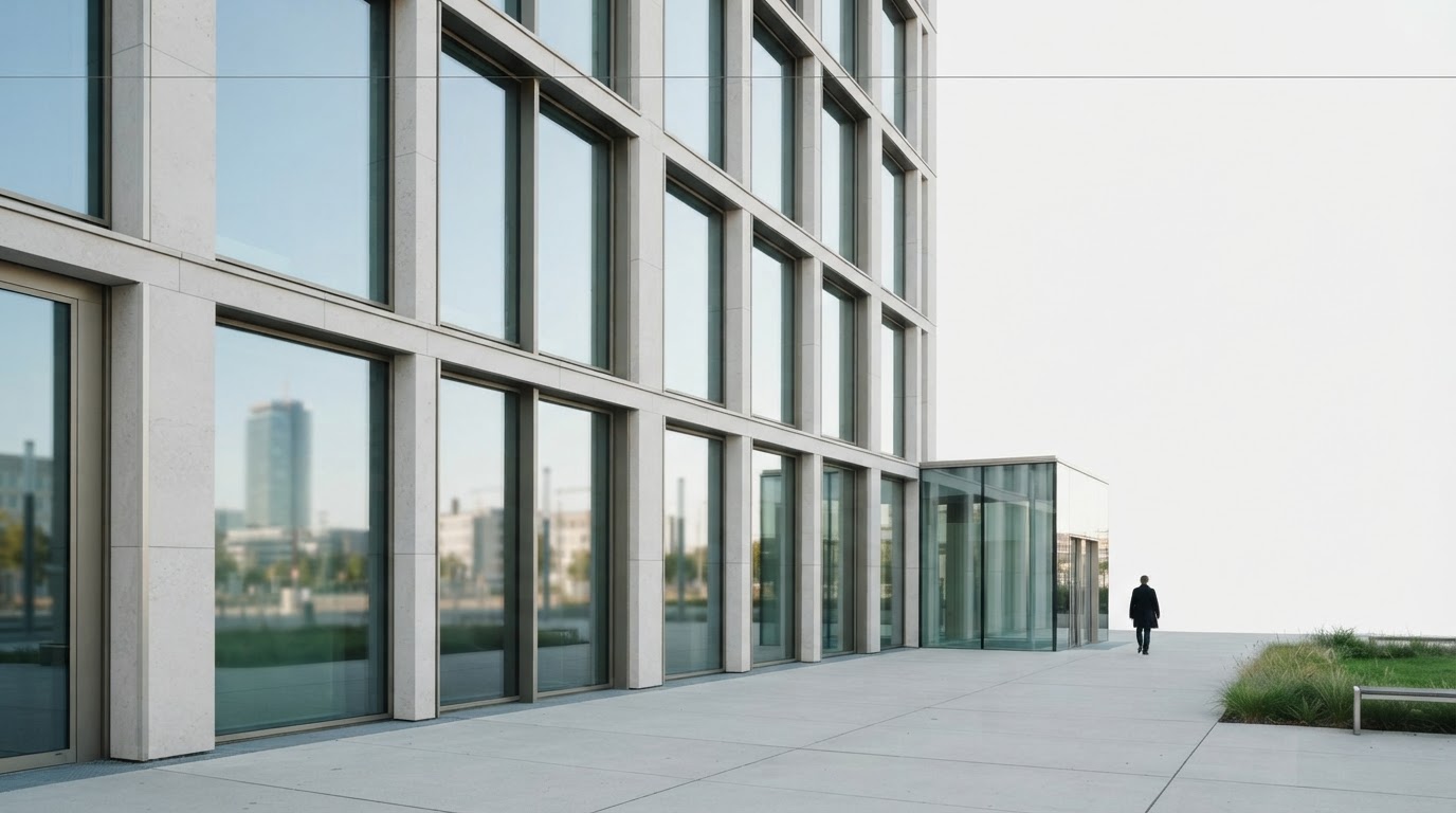 Rung Tailac minimalist glass architecture representing structured data analysis